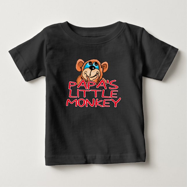Pappa Little Monkey T-shirt (Framsida)