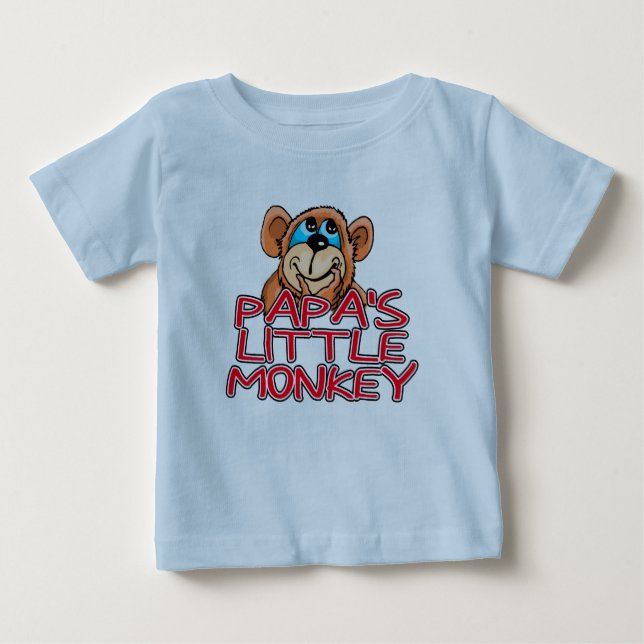 Pappa Little Monkey T-shirt (Framsida)