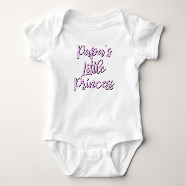 Pappa Little Princess bodydrät för baby T Shirt (Framsida)