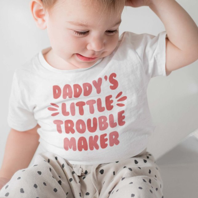 Pappa Little Trouble Maker T Shirt (Skapare uppladdad)