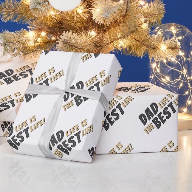 Pappa Livet är det Bästa Livet Pappa Citat Presentpapper (Helgdagar)