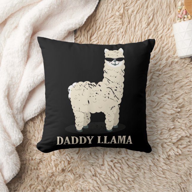 Pappa Llama Alpaca Funny Animal Lover Kudde (Filt)