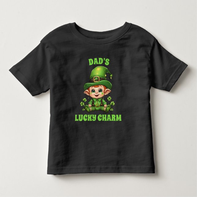 Pappa Lucky Charm Baby T Shirt (Framsida)