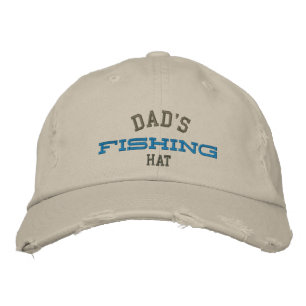 Pappa Lucky Fishing Embroidery Hat Broderad Keps