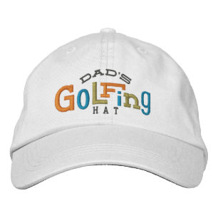 Pappa Lucky Golfing Embroidery Hat Broderad Keps