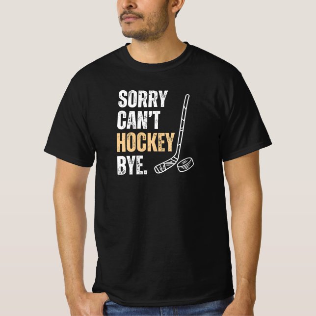 Pappa Lustigt kan inte hockey hej då T Shirt (Framsida)