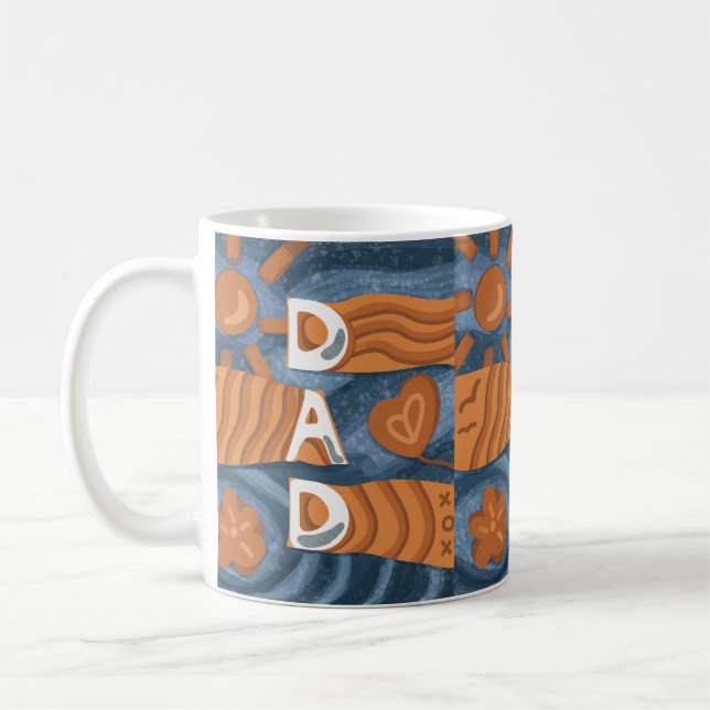 Pappa - Lycklig Far-dagen Kaffemugg (Vänster)