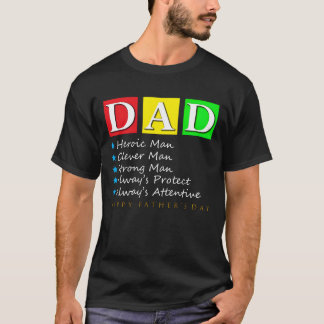 PAPPA LYCKLIG FAR DAGEN Lustig T Shirt