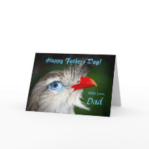 Pappa/Lycklig Fars dag - Målat fågel
