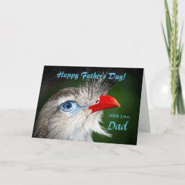 Pappa/Lycklig Fars dag - Målat fågel Kort