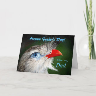 Pappa/Lycklig Fars dag - Målat fågel Kort