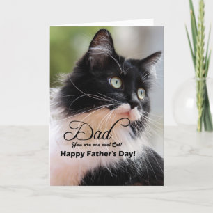 Pappa / Lycklig Fars dag - Tuxedo Cat Kort