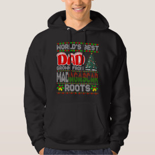 Pappa Madagaskar julklappsidé ful jultröja Hoodie