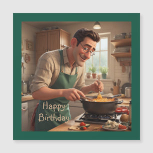 Pappa: Magnetiskt födelsedagskort i Cook Birthday