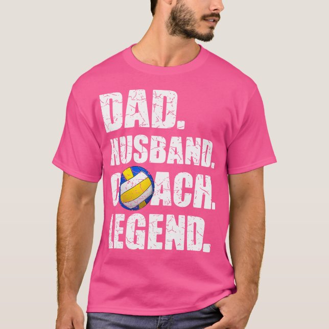 Pappa Make Coach Legend Far Pappa pappa Volleyb T Shirt (Framsida)