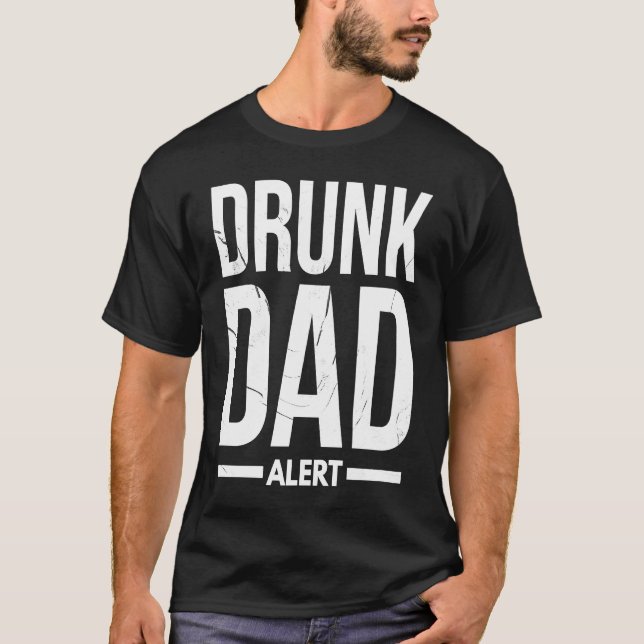 Pappa Make Joke Drunk Pappa Alert Quote T Shirt (Framsida)