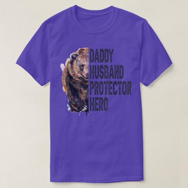 Pappa Make Protector Hero Fars dag T Shirt (Design framsida)