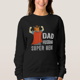 Pappa Make Toppen Hero Wearing Cape Son Pappa Far T Shirt