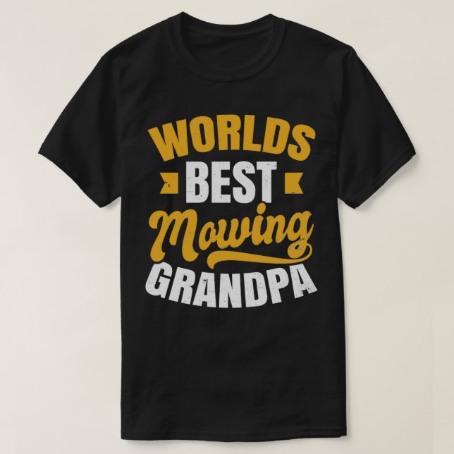 Pappa Making Shirt Worlds Best Mwing Grandpa Gift T Shirt (Design framsida)