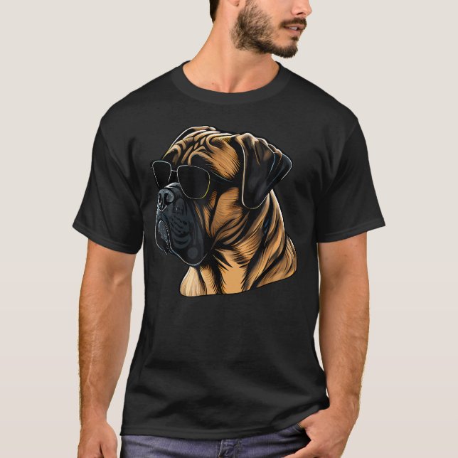 Pappa Mamma Coola Hund Solglasögon - T Shirt (Framsida)