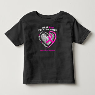 Pappa Mamma I Bära Rosa för min dotter bröstcancer T Shirt