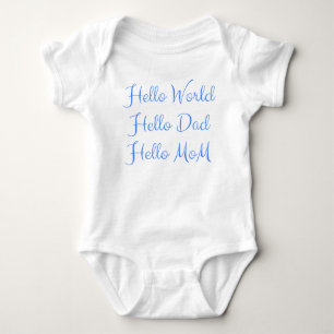 Pappa Mamma Presentidé - Familj Nyfödd Bebis T Shirt