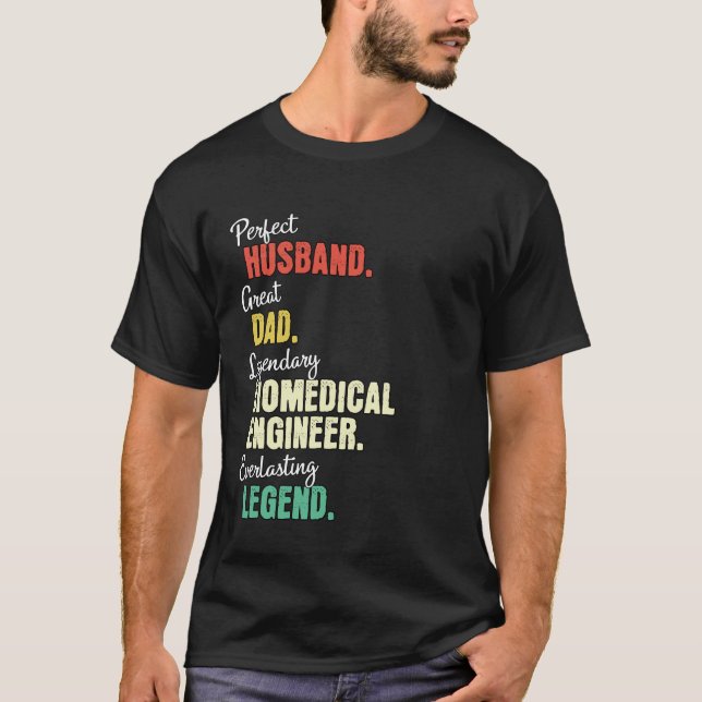 Pappa Man Biomedicalingenjör T Shirt (Framsida)