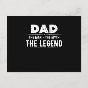 Pappa Man Myten Legend Vykort