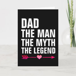 PAPPA MAN MYTH LEGEND BIRTHDAY CARD KORT
