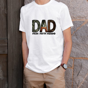 Pappa Man Myth Legend Fars dag T Shirt