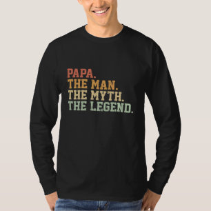 Pappa man Myth Legend for Manar Funny Far Gift T Shirt
