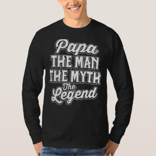 Pappa man Myth Legend for Manar & Pappa Fars dag T Shirt