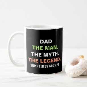 Pappa man Myth Legend Grumpy Funny Quote Kaffemugg