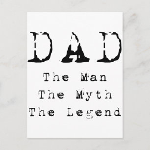 Pappa Man Myth Legend Vykort