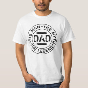 Pappa Man Mytt Legend Grunge Stämpel Fars Dag T-Sh T Shirt