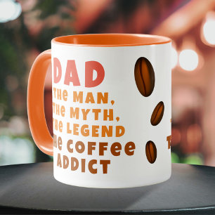 Pappa Man Mytt Legend Koffeinmissbrukare Rolig Pap Mugg