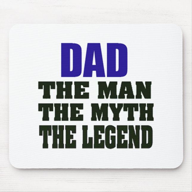 Pappa manen mythen legenden Mousepad Musmatta (Framsidan)