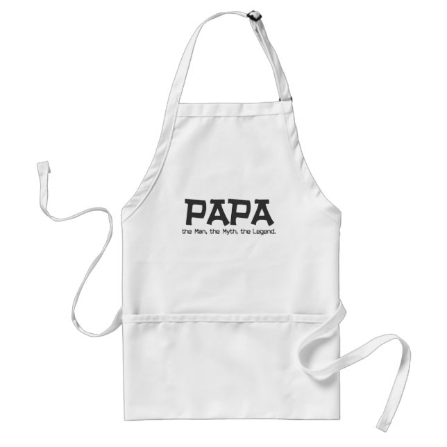 Pappa: manen, mythen, legendgåvorna förkläde (Framsidan)