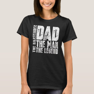 Pappa mannen Bartender-enheten T Shirt