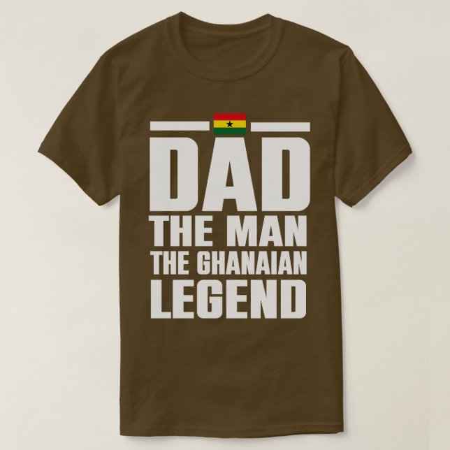 Pappa Mannen GhanaianFathers Gift T Shirt (Design framsida)
