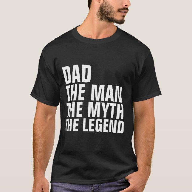 Pappa mannen myt legend t-shirts (Framsida)