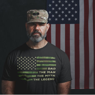 Pappa, mannen, myten, den ledande armén Pappa Far T Shirt