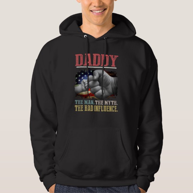 Pappa, mannen, myten, det dåliga inflytandet Ameri Hoodie (Framsida)
