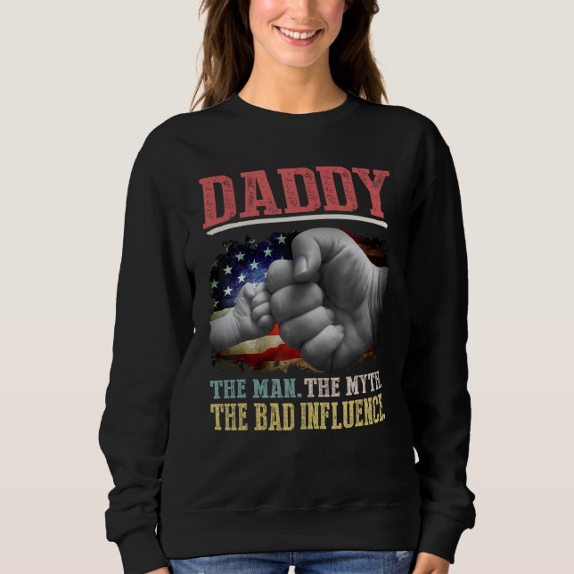 Pappa, mannen, myten, det dåliga inflytandet Ameri T Shirt (Framsida)