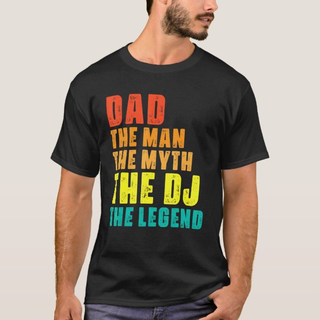Pappa, mannen, myten, dj, Coolan i legend T Shirt (Framsida)