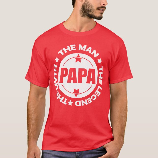 Pappa. Mannen. Myten. Förklaringen. T Shirt (Framsida)