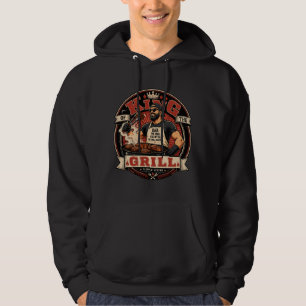 Pappa Mannen Myten Grillmästaren Hoodie