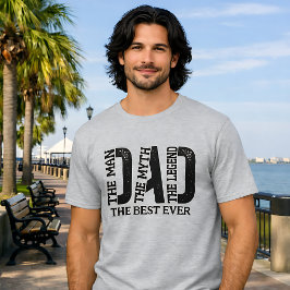 Pappa Mannen Myten Legenden Anpassad Text T Shirt