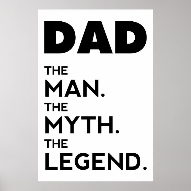 PAPPA, mannen, myten, legenden, far poster, Poster (Framsidan)