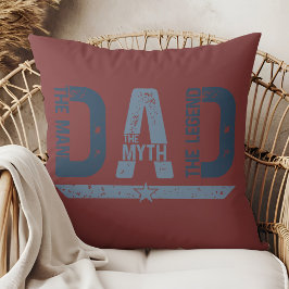 Pappa Mannen Myten Legenden" Fars dag Kudde